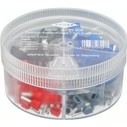 Sortimentboxen mit 200 Twin Draht -Ferrugel 4 Teile, 2 x 0,75 / 2 x 1,0 / 2 x 1,5 / 2 x 2,5 mm²