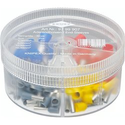 Cajas Surtidas Con 100 Casquillos de Cable Aislados 4 piezas, 4,00 / 6,00 / 10,00 / 16,00 mm²