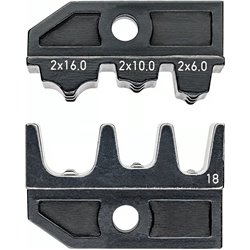 Stempelsatz für Twin Draht -Ferrulen 2 x 6 /2 x 10 /2 x 16 mm²