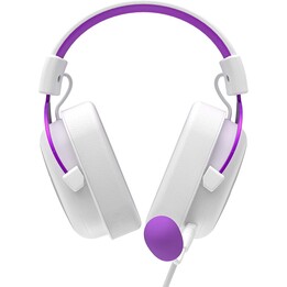 HAVIT HV-H2002D fone de jogo com alto-falante, macaco de 3,5 mm, roxo e branco