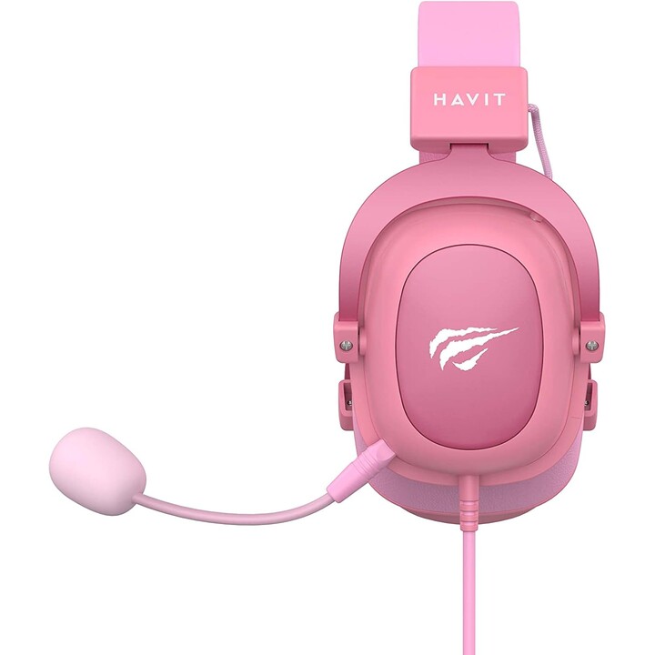 Auriculares para juegos Havit Gamenote H2002D con micrófono - Rosa