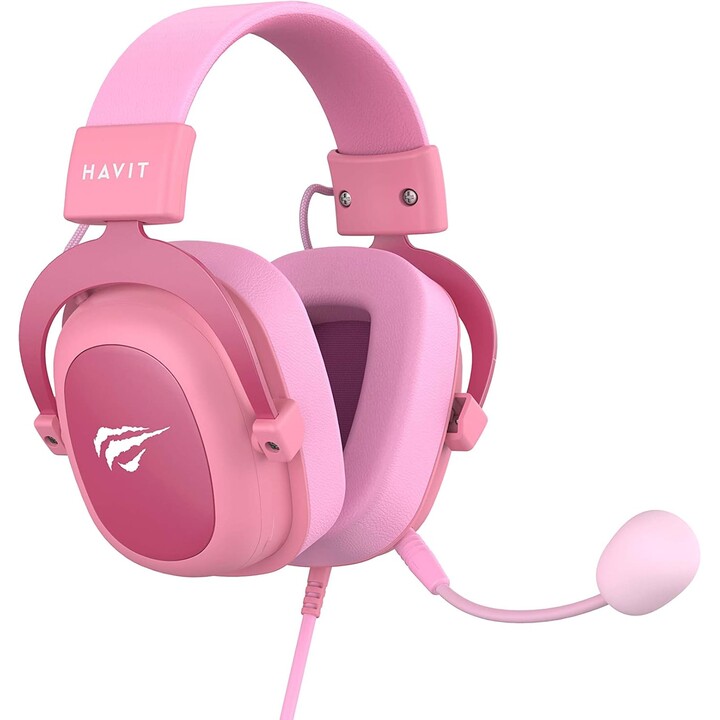 Havit Gamenote H2002D Gaming Headset avec microphone - rose