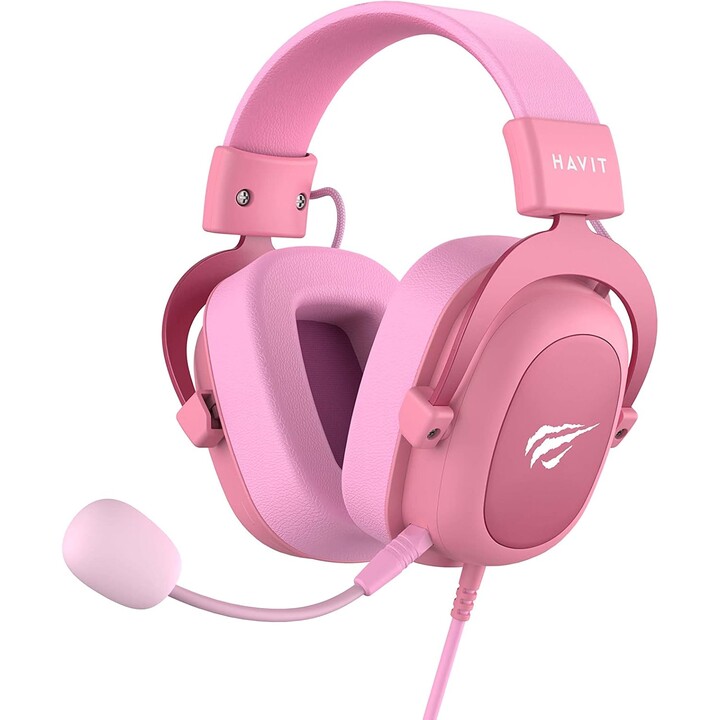 Havit Gamenote H2002D Gaming Headset avec microphone - rose
