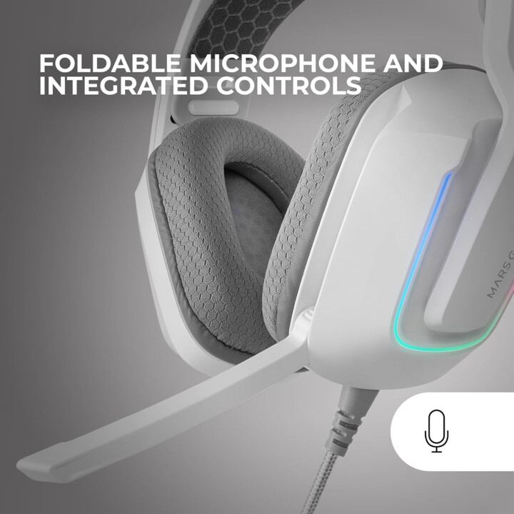 MARS GAMING MH-STRIKE FRGB Gaming headset white