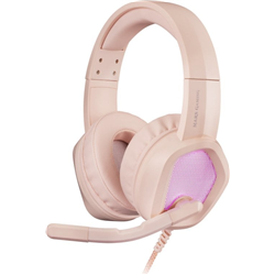 Marte Gaming MH320P RGB Pink Ruído cancelando fones de ouvido