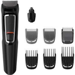 Recortador Philips Serie 3000  todo en uno Multigroom, 7 en 1, una sola herramienta, MG3730/15