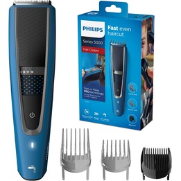 Philips Series 5000 Hair Clipper HC5612/15 with Stainless Steel Blades, Blue