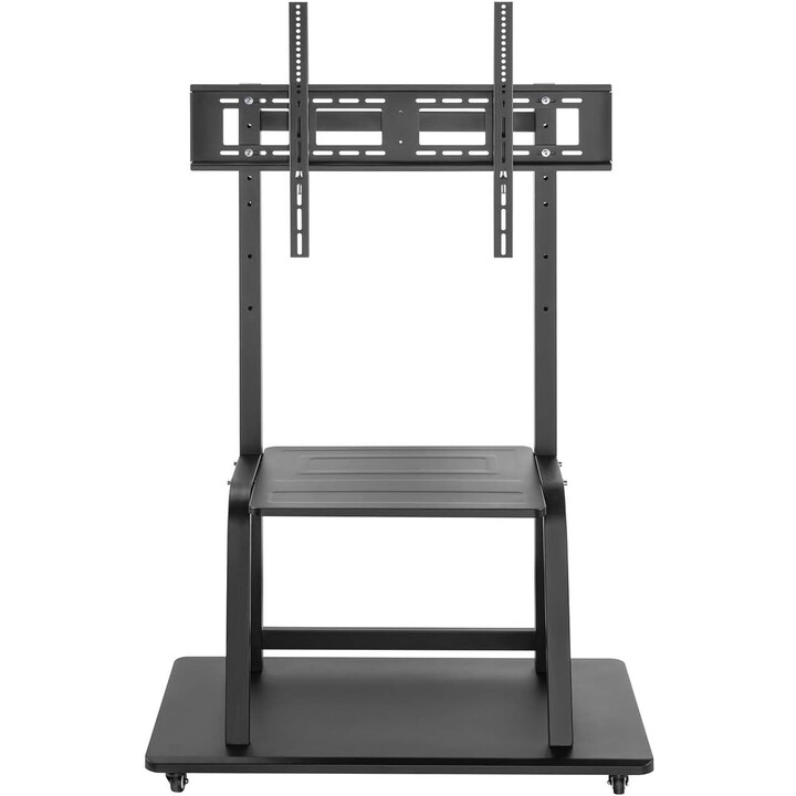 Soporte de suelo Aisens ECO con Ruedas y Bandeja DVD para Monitor/TV 150Kg de 37-100" Negro
