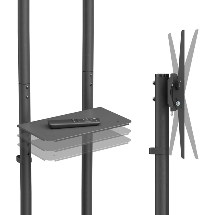 AISENS FT70TE-333 Tilting Stand com rodas para TVs 37 '-70 '/até 45kg