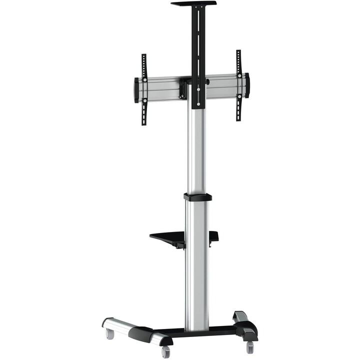 AISENS FT70TRE-037 Stand para 37"-70" Monitor/TV (com rodas e bandeja de DVD) Prata
