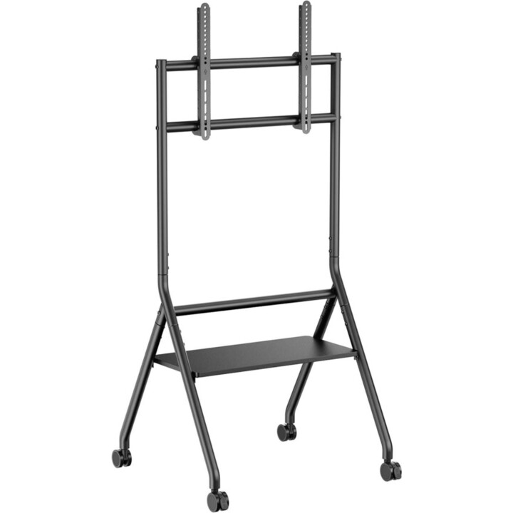 Aisens FT86FE-329 ECO Floor Stand with Wheels, 1 Tray, Interactive Display/TV 80kg 37-86, Black