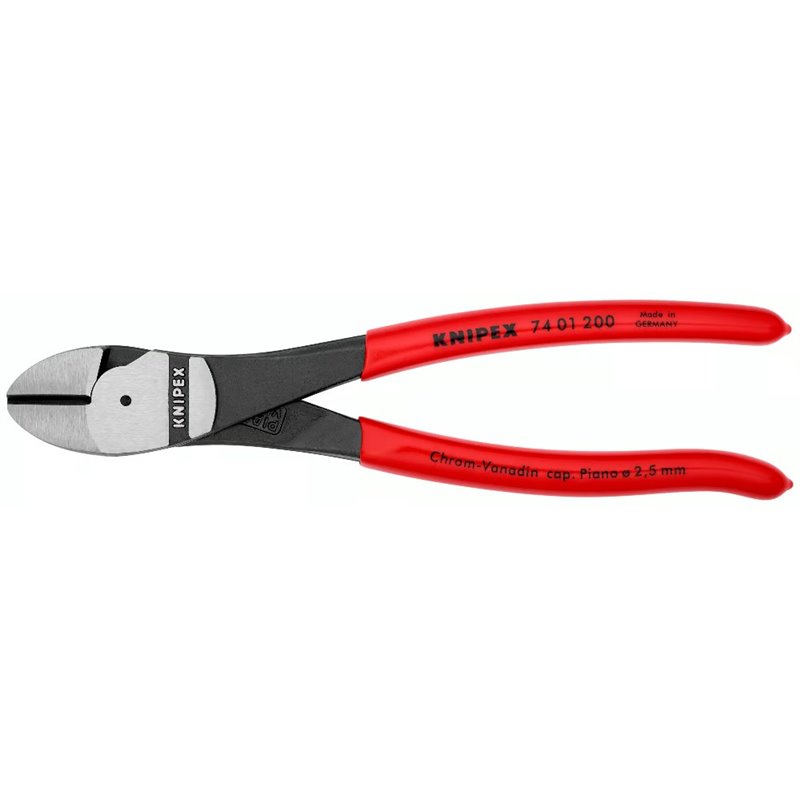 Haute effet de levier diagonal, longueur 200 mm, surface laquée, enrobé en plastique