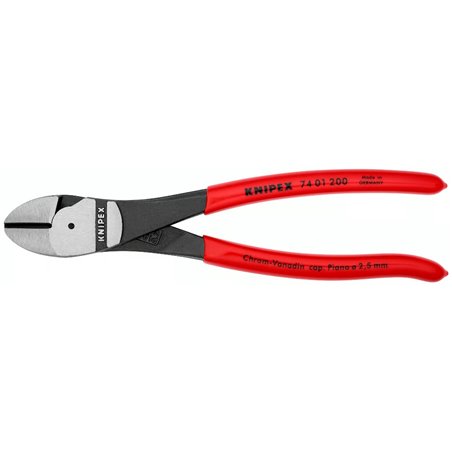 Haute effet de levier diagonal, longueur 200 mm, surface laquée, enrobé en plastique