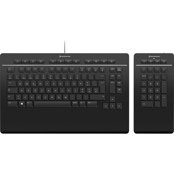 Clavier 3DCONNEXION Pro avec pavé numérique CH QWERTZ