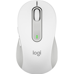 Logitech Signature M650 for Business Maus kabellos Bluetooth 2,4 GHz Bolt USB-Empfänger cremeweiß