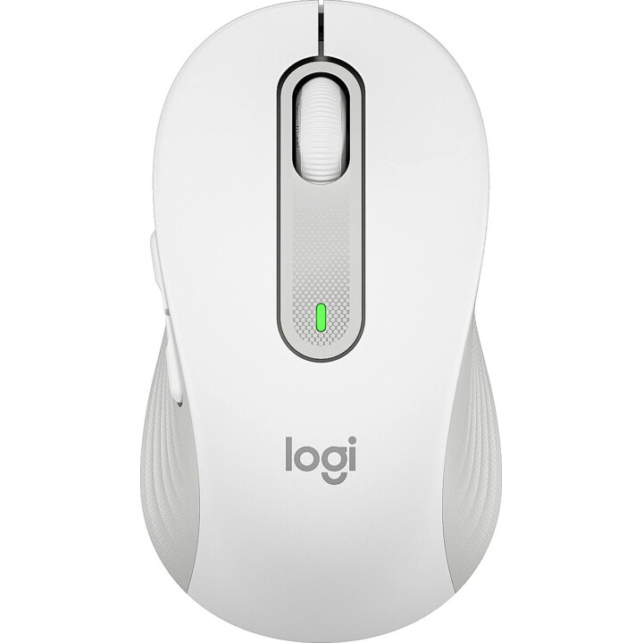 Logitech Signature M650 for Business Mouse wireless Bluetooth 2.4 GHz Bolt USB receiver off-white