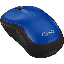 Equip Optical Mouse Wireless USB Comfort R+L Blue