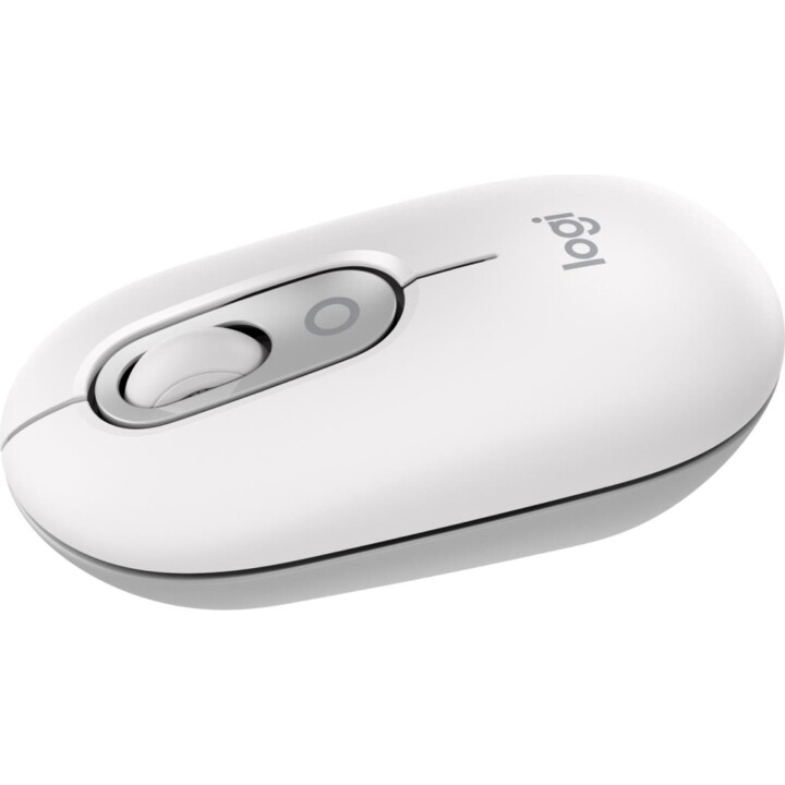 Mouse LOGITECH POP com emoji - OFF-WHITE