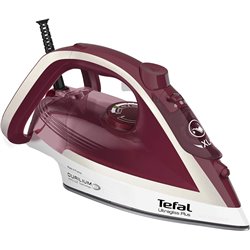 Tefal Ultimate Pure FV6810E0 plancha Plancha a vapor 2800 W Rojo, Plata