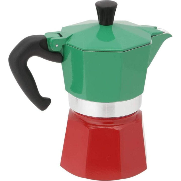 Bialetti 0005650 La Mokina Tricolor Coffee fabricant 1/2 tasse de tasse