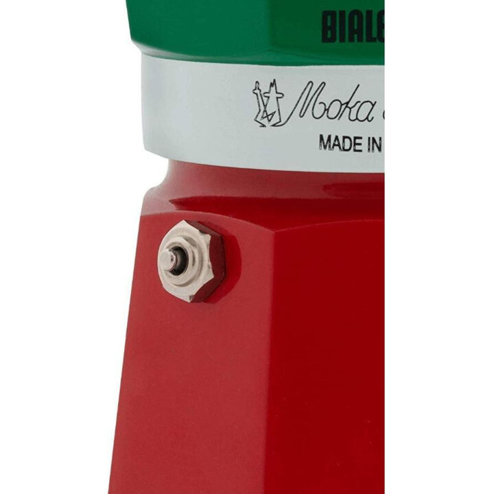 Bialetti 0005650 La Mokina Tricolor Coffee fabricant 1/2 tasse de tasse