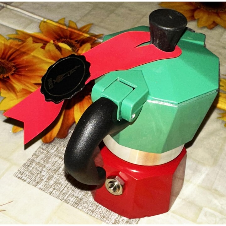 Bialetti 0005650 La Mokina Tricolor Coffee fabricant 1/2 tasse de tasse