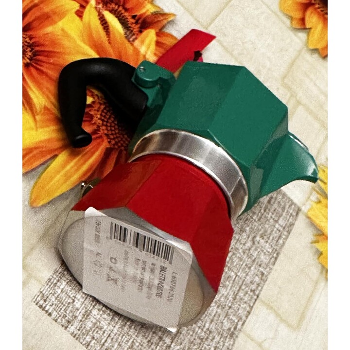 Bialetti 0005650 La Mokina Tricolor Coffee fabricant 1/2 tasse de tasse