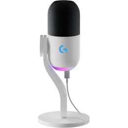 Microfone para jogos Logitech Yeti GX Dynamic RGB com LIGHTSYNC - BRANCO SUJO - EMEA28-935