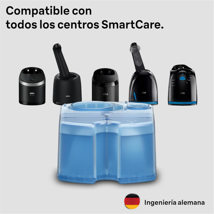 Nettoyer et renouveler la cartouche de nettoyage pour les accessoires Braun Shaver (6 pack)