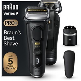 Braun Series 9 Pro+ - Raffitto elettrico degli uomini con 5 elementi da barba, trimmer lungo i capelli lunghi