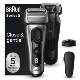 Braun Series 8 8517s wet&dry Galvano Silber