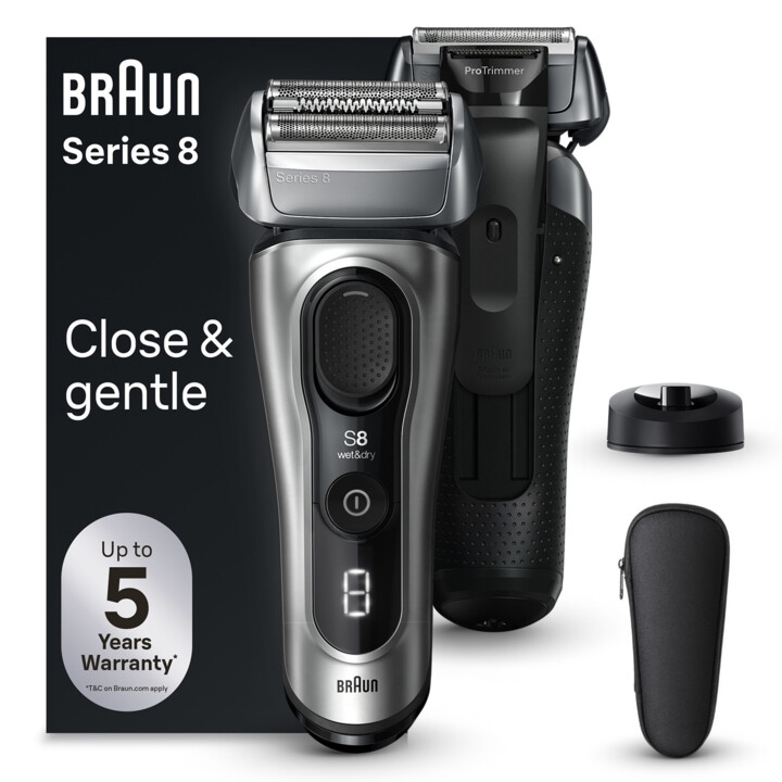 Braun Series 8 8517s wet&dry Galvano Silver