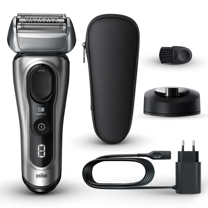 Braun Série 8 8517s Galvano Prata úmido e seco