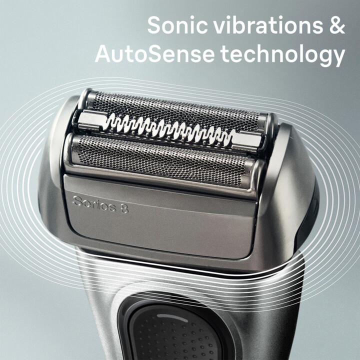 Braun Series 8 8517s wet&dry Galvano Silber