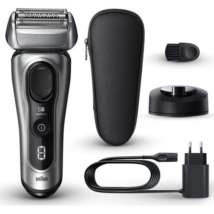 Braun Série 8 8517s Galvano Prata úmido e seco