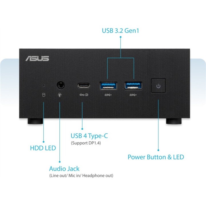 ASUS PN53-BBR777HD AMDR7-7735H/nero/senza logo senza sistema operativo