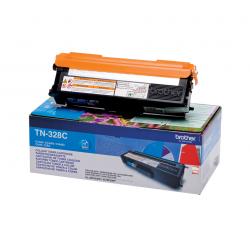 Original Brother TN328C cyan toner, 6,000 pages