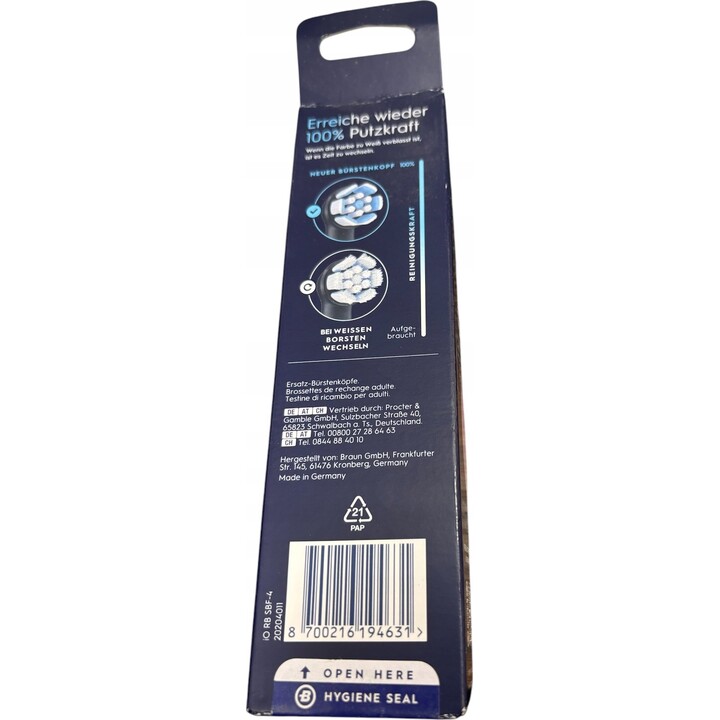 Oral-B iO testine di ricambio pulizia delicata nere 4 pezzi