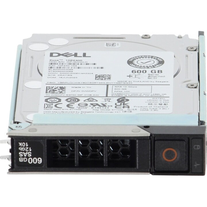 Dell 600 GB SAS 2,5 Zoll 12 Gbit/s 10.000 U/min Festplatte generalüberholt