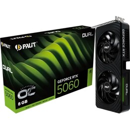 Grafikkarte|PALIT|NVIDIA GeForce RTX 5060|8 GB|GDDR7|128 Bit|PCIE 5.0 16x|Dual-Slot-Lüfterkühler|1xHDMI|3xDisplayPort|NE75060S19
