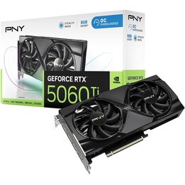 PNY RTX5060 TI VERTO OC Double ventilateur 8 Go GDDR7 HDMI 3xDP