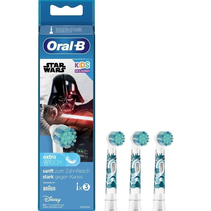 Oral-B Kids Star Wars Ersatzbürsten 3 Stk. blau/weiß