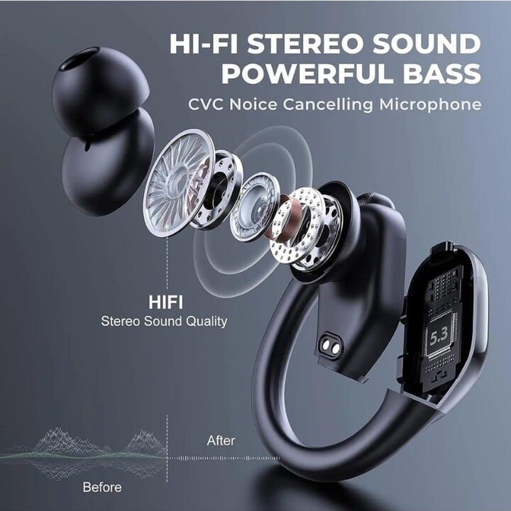 BSF BX28 Noir - Écouteurs Bluetooth