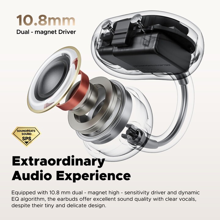 SoundPEATS POP Clip TWS Preto