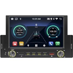 1 DIN Car Radio SWM 170-J 2GB/64GB GPS Carplay/Android Auto Black