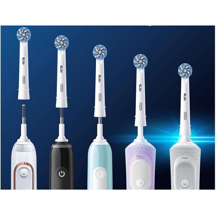 Oral-B Pro Sensitive Clean replacement toothbrush heads, white, 4 ct.