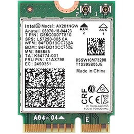 INTG INTEL NIC WI-FI 6 AX201 2230 2x2 AX+BT Pas de vPro