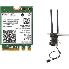 Scheda di rete Intel Wi-Fi 6E AX210 1675 2x2 AX R2 6GHz + BT No vPro