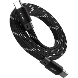 Cable adam usb-c macho / usb-c macho 60w magnetic flat black 1m