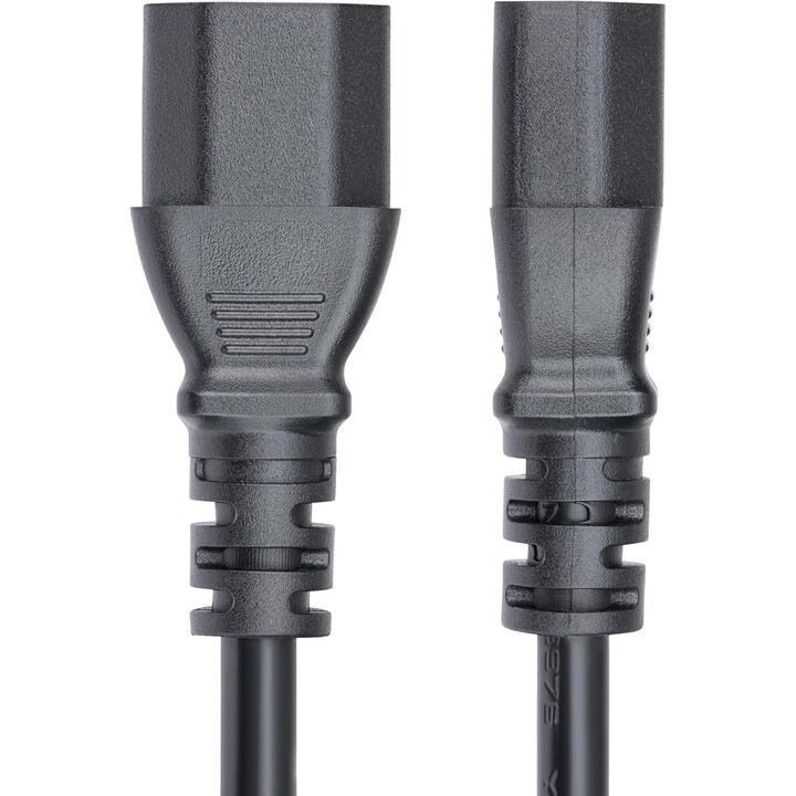 StarTech.com 4,5m Stromkabel Verlängerung, C14 zu C13 PDU Kabel, 10A 250V, 14AWG, Stromkabel für PDU/Netzteil, Dekra KEMA-KEUR Z